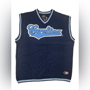 Colosseum Men’s Carolina UNC Tarheels Knit Sweater Vest XL The Authentic Acrylic